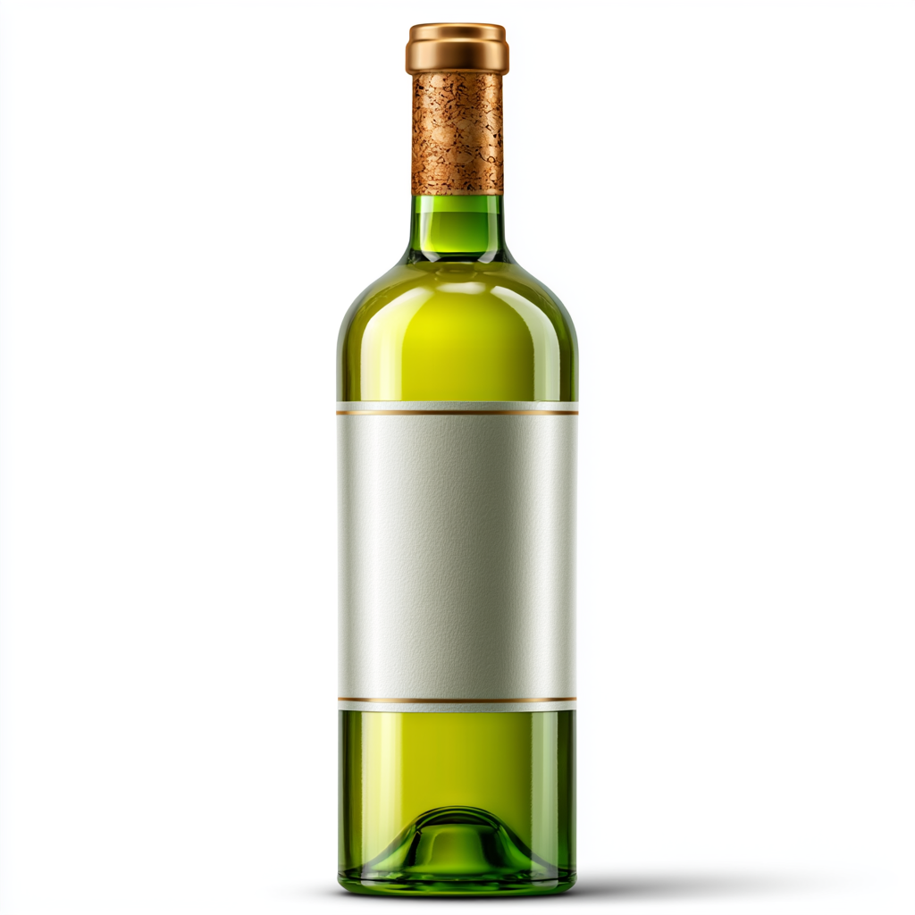 Green wine bottle with cork simple colorful ve, bottle clipart