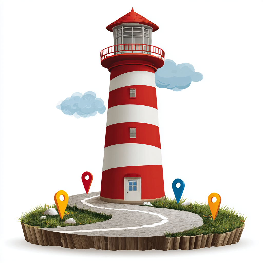Road milestone marker with red top curved, milestone clipart