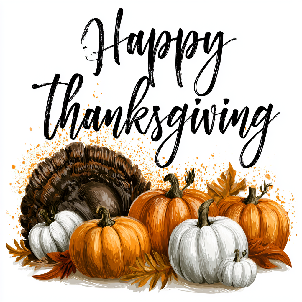 Thanksgiving theme with turkey colorful vect, november clipart