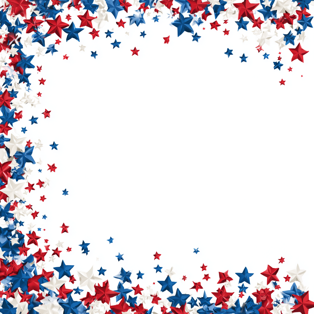 Patriotic corner border with red whi, patriotic border clipart