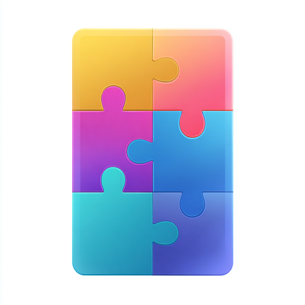 Colorful puzzle board with missing piece probl, puzzle clipart