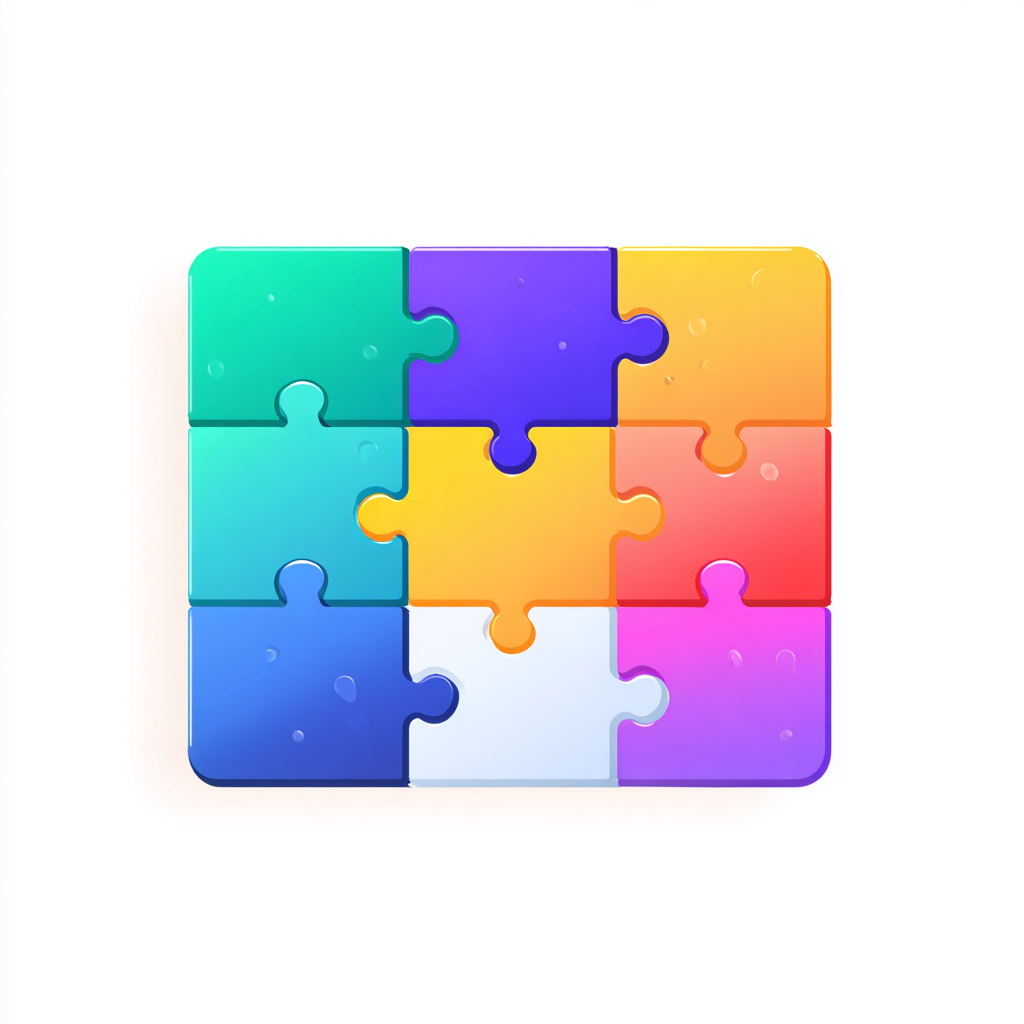 Colorful puzzle board with missing piece probl, puzzle clipart