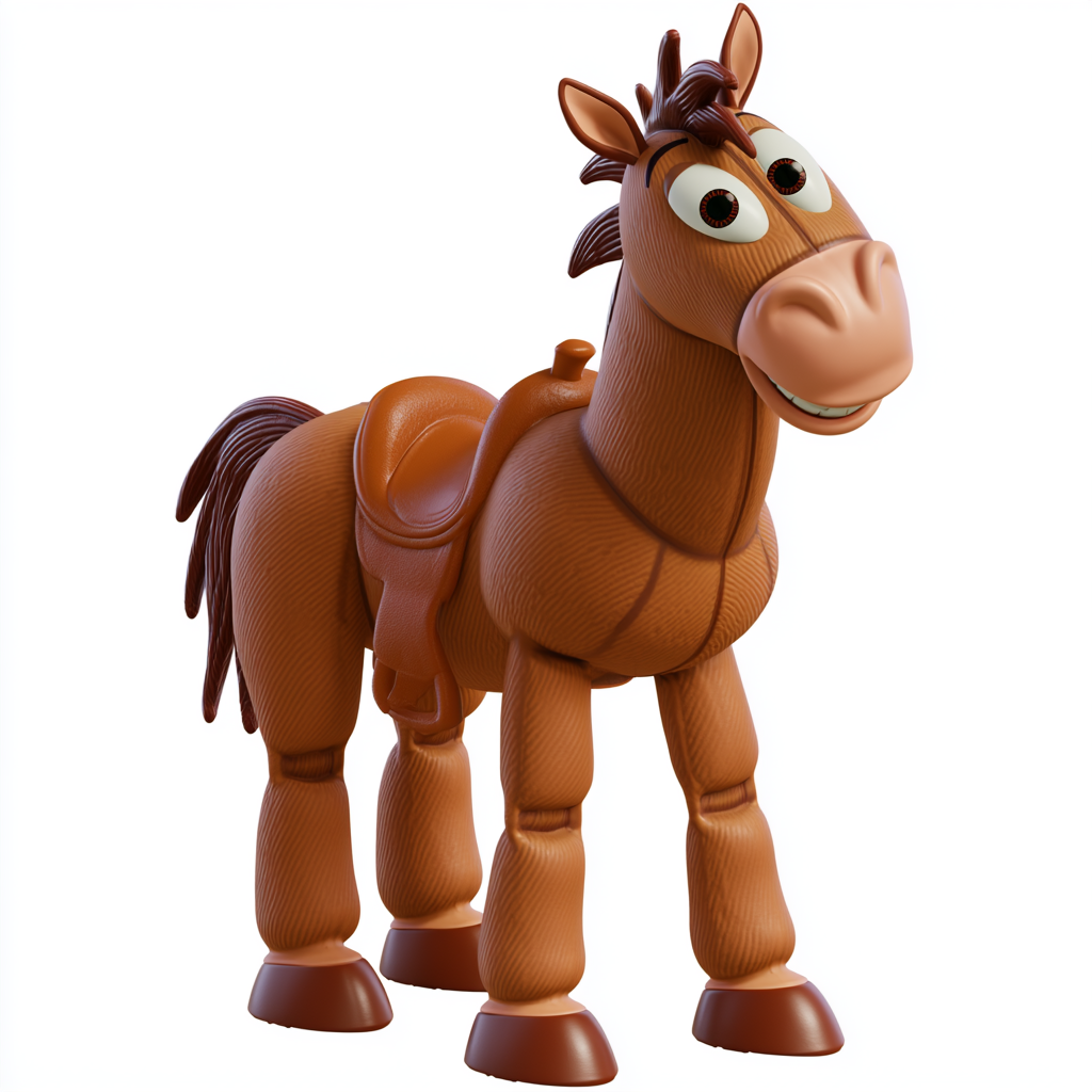 Bullseye horse character cute brown toy hor, toy story clipart