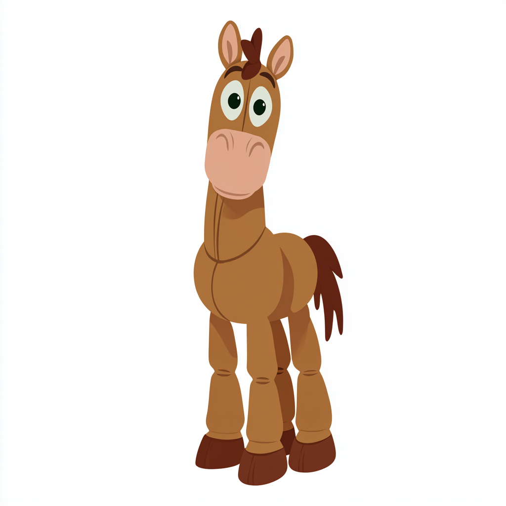 Bullseye horse character cute brown toy hor, toy story clipart