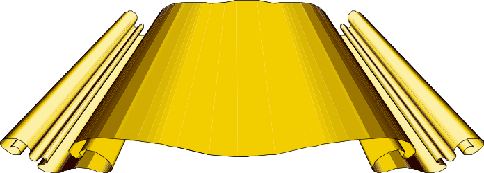 Gold Bell with Bell Top Clipart - Decorative Borders and Bars