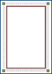 Square Clipart with Red and Blue Borders for Creative Designs