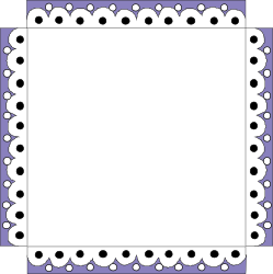 Polka Dot Square Frame Clipart - Perfect Borders & Decorative Frames