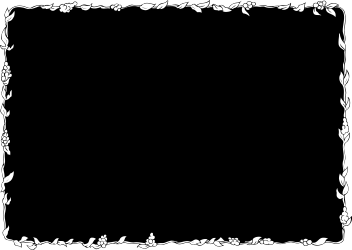 Black and White Floral Frame Clipart - Elegant Borders and Bars Design