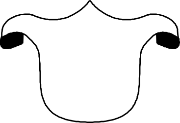 White Vase Silhouette Clipart - Elegant Borders and Bars Design