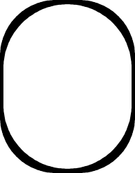 Stylish White Circle with Black Background - Versatile Borders and Frames Clipart
