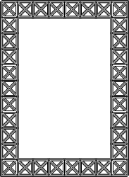 Geometric Black and White Square Pattern Frame Clipart for Stylish Designs