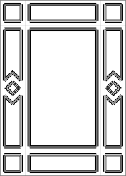 Black and White Square and Rectangles Clipart: Stylish Borders & Frames