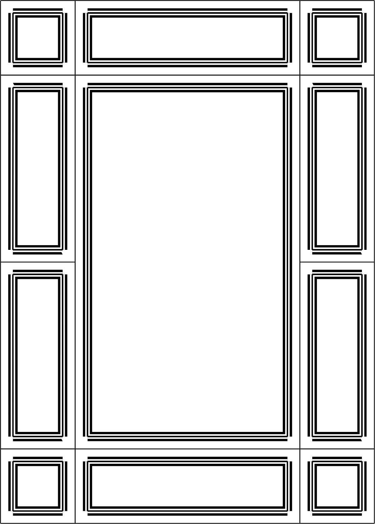 a black and white square frame with a square border clip art png transparent Black and White Square Frame Clipart - Stylish Borders & Frames