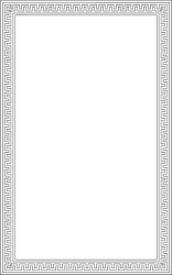 Greek Square Pattern Borders and Frames Clipart for Elegant Designs