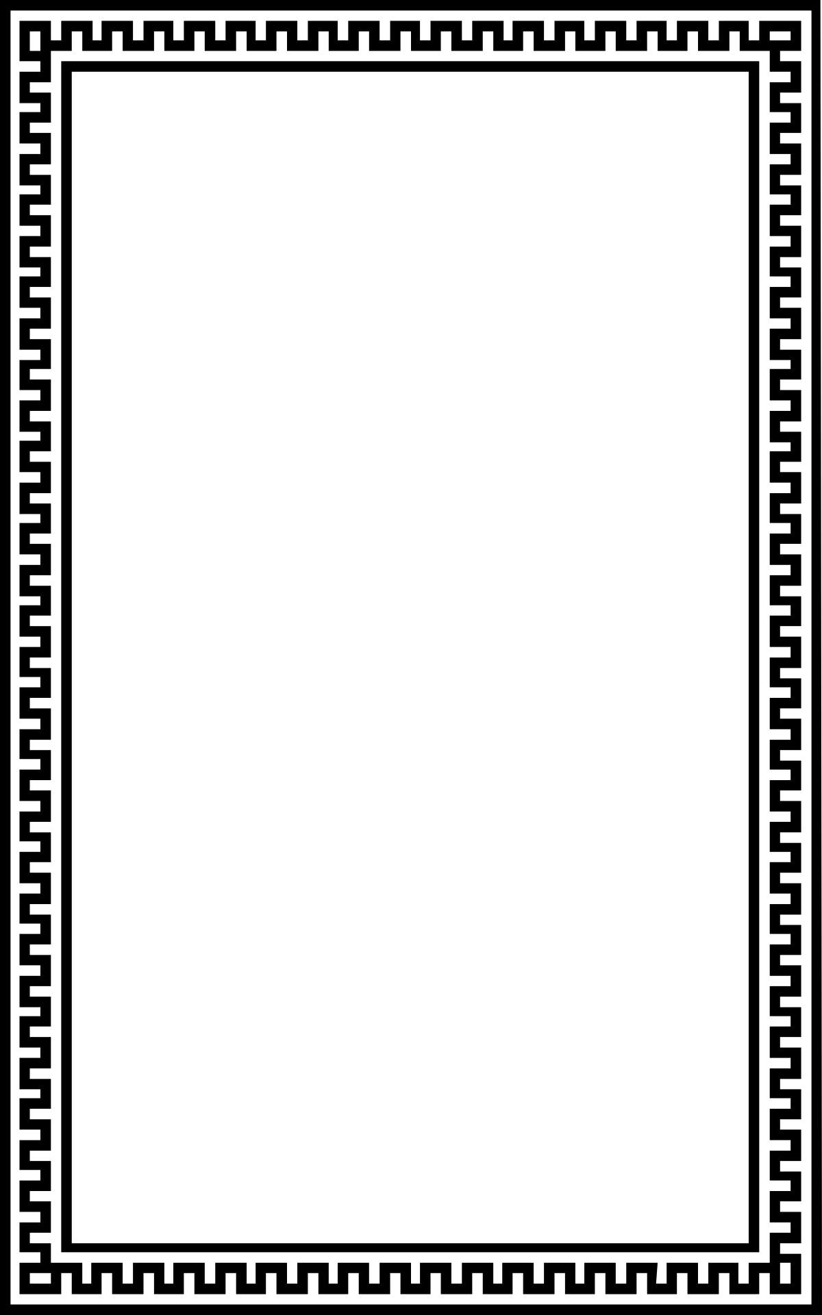 a greek border with a square border clip art png transparent Greek Square Border Clipart - Elegant Decorative Frames for Your Designs