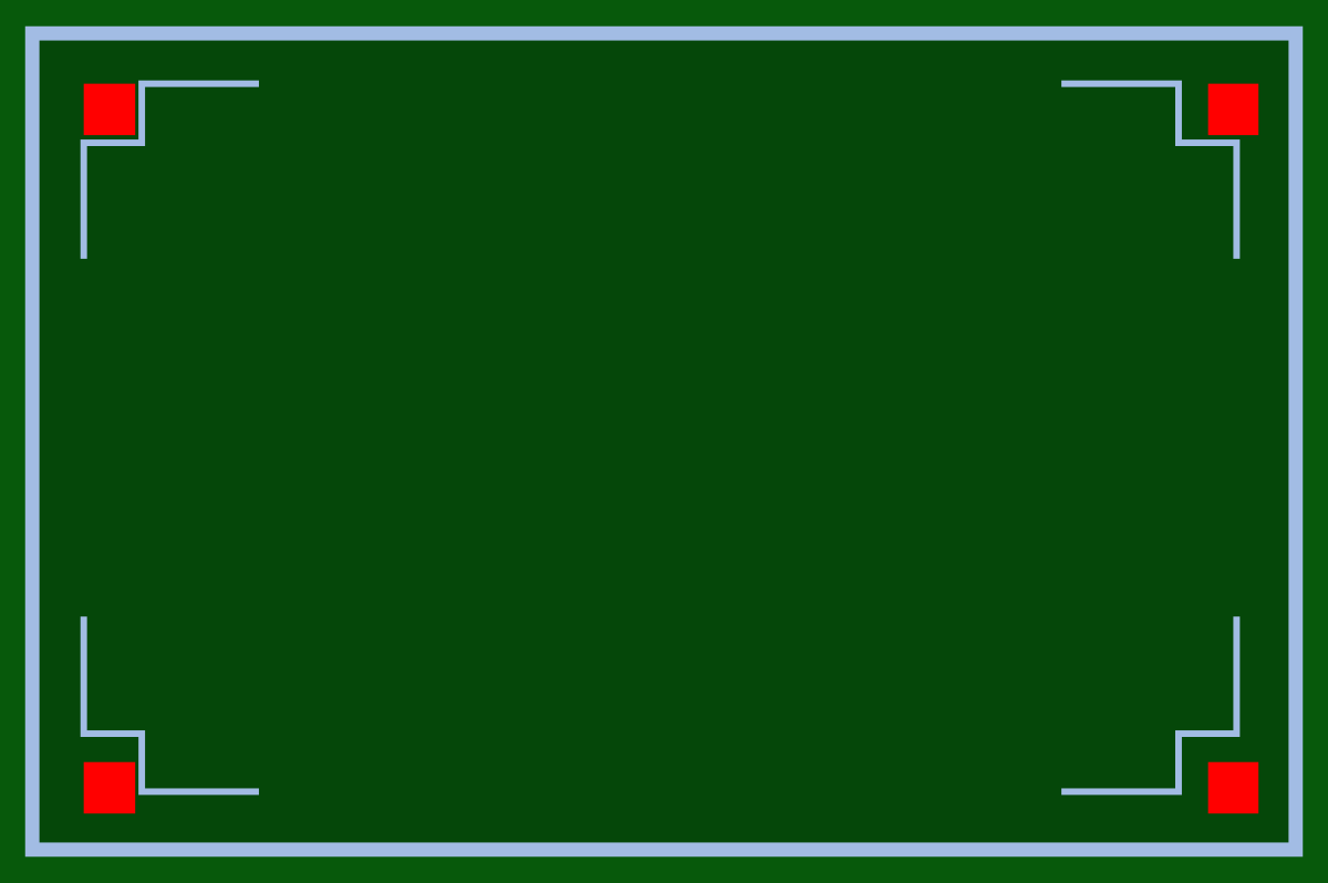 Borders and Frames Featuring a Red Square Centered Clipart
