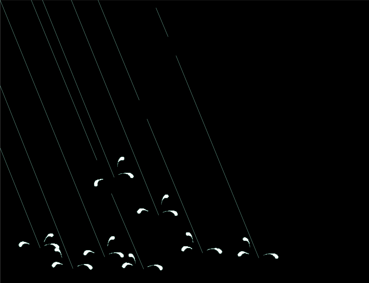 a flock of birds flying in the dark clip art png transparent Flying Birds in the Dark - Elegant Borders and Frames Clipart
