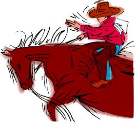 Man Riding Horse Clipart - Dynamic Equestrian Scenes