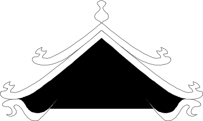 Triangle Silhouette Clipart on Black Background - Perfect for Projects