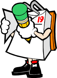 Cartoon Character Holding Paper - Creative Clipart for All Uses