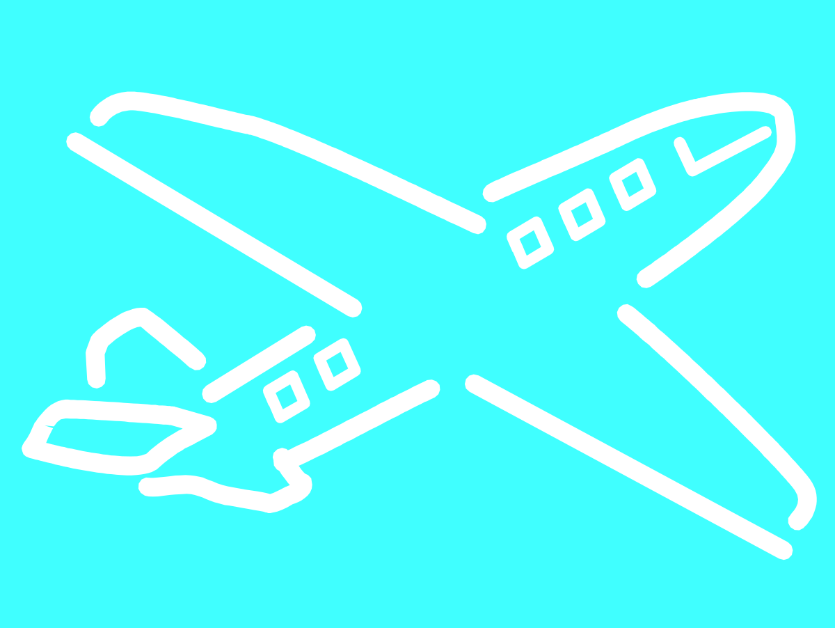 Airplane Icon Vector Clipart: Seamless Travel Graphics