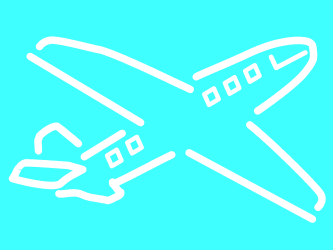 Airplane Icon Vector Clipart: Seamless Travel Graphics