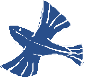 Blue Bird Clipart with White Outline - Perfect for Your Creative Projects