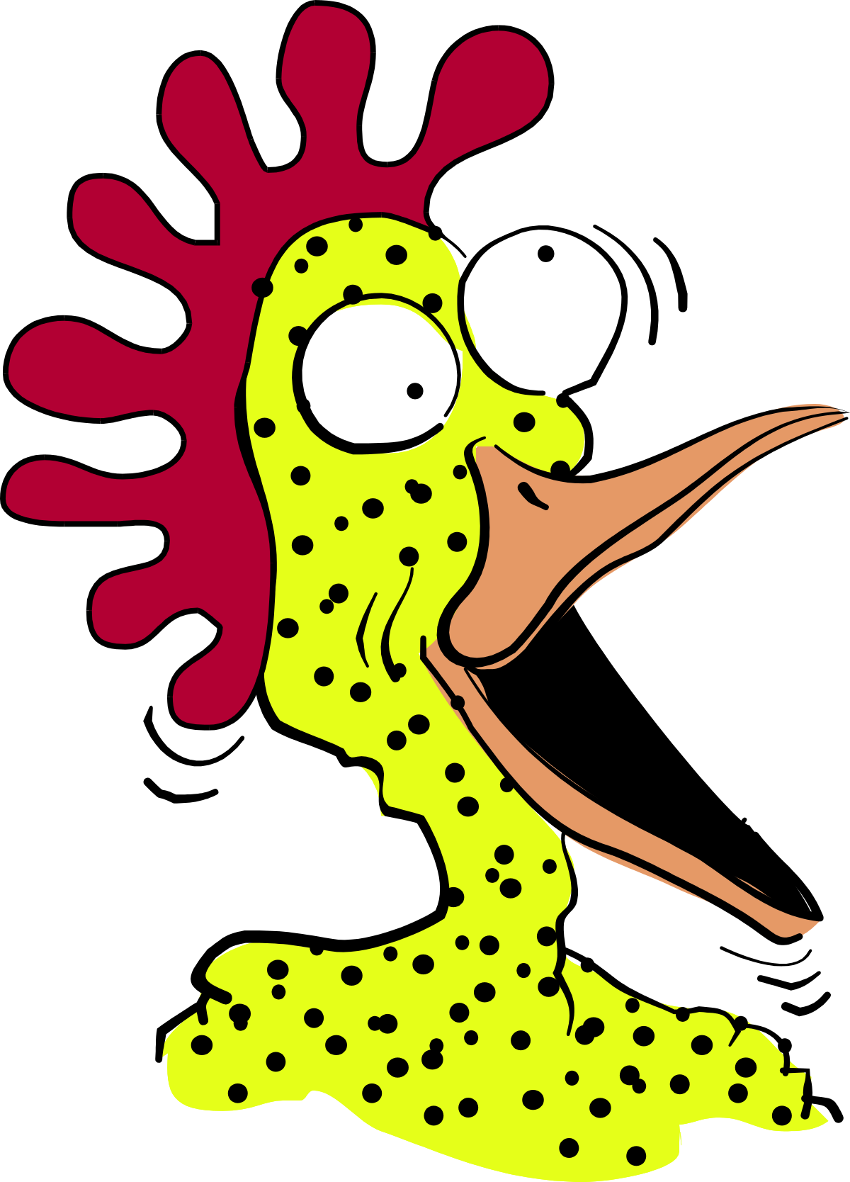 Cartoon Character with Red Hair and Yellow Dress - Fun Clipart for Every Occasion