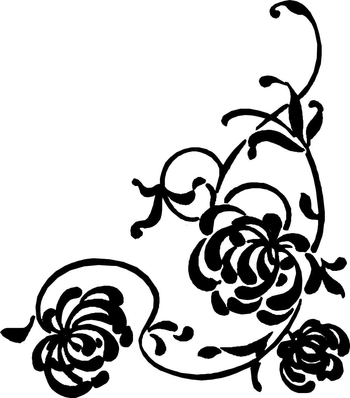 Black and White Face Clipart - Elegant Borders and Unique Miscellaneous Designs