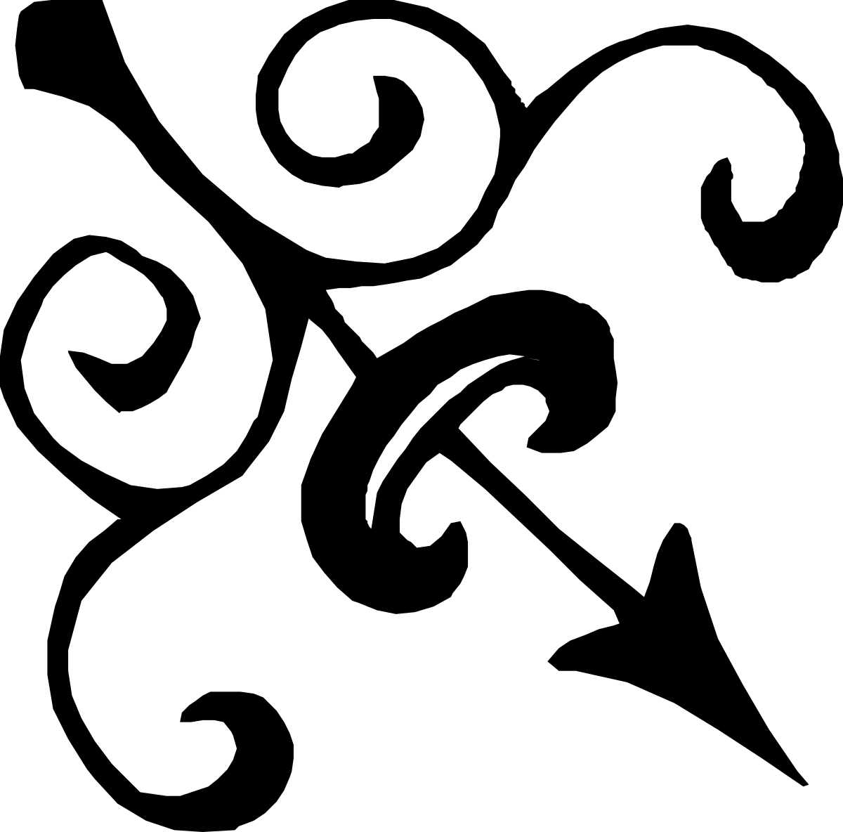 Moon in Dark Sky Clipart - Stunning Borders and Miscellaneous Designs