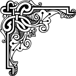 Floral Cross Design Clipart - Beautiful Borders and Corners