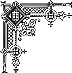 Celtic Letter P Clipart - Borders & Corners Design Elements
