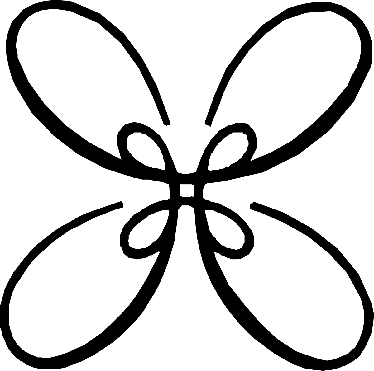 a black and white logo with a butterfly clip art png transparent Black and White Butterfly Clipart Logo with Elegant Borders and Corners