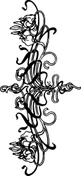 Black and White Tattoo Design Clipart - Stunning Borders and Bars