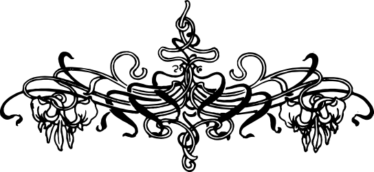 Black and White Horse Clipart - Elegant Borders and Bars Design