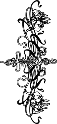 Tattoo Design Clipart: Black and White Borders and Bars Collection