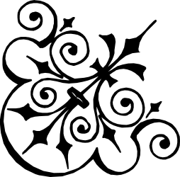 Borders and Corners Clipart: Elegant White Line on Black Background