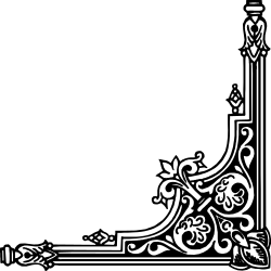 Elegant Arabic Calligraphy Borders and Corners Clipart