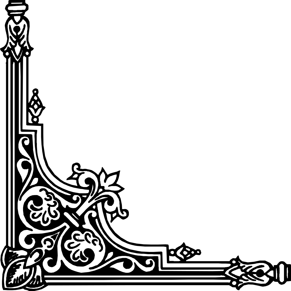 Arabic Calligraphy Vector Clipart: Decorative Borders and Corners