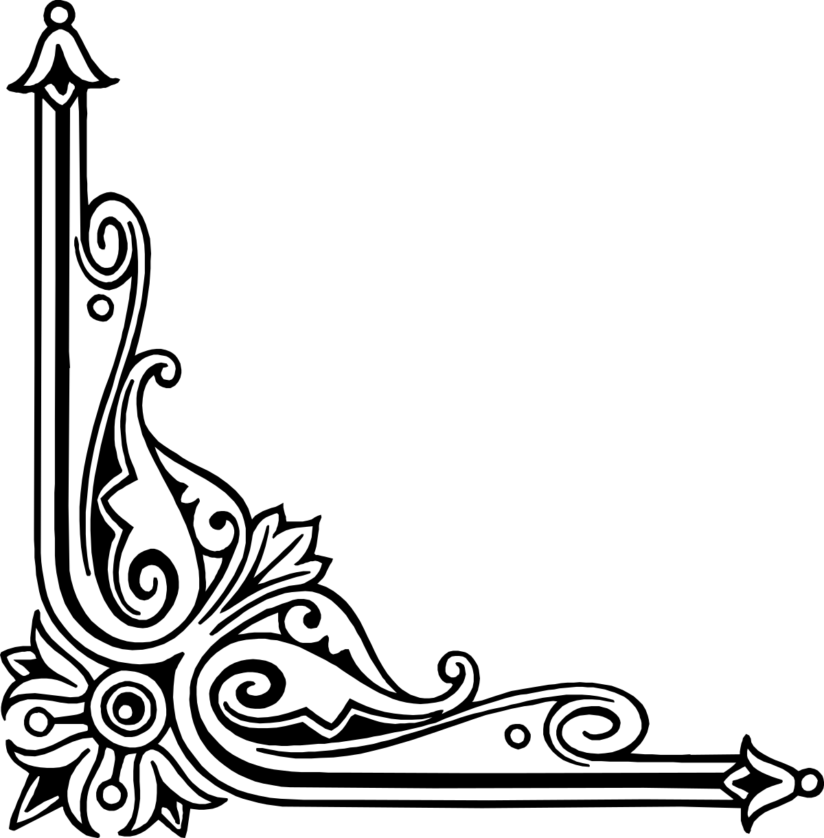 Arabic Calligraphy Font Clipart: Elegant Borders and Corners