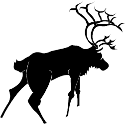 Reindeer with Ants Clipart - Vibrant Nature Scene