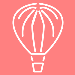 Hot Air Balloon Clipart - Vibrant Icon for Adventures