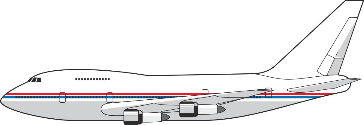 a white airplane with red, blue and white stripes clip art png transparent Airplane Clipart: White Aircraft with Red, Blue and White Stripes