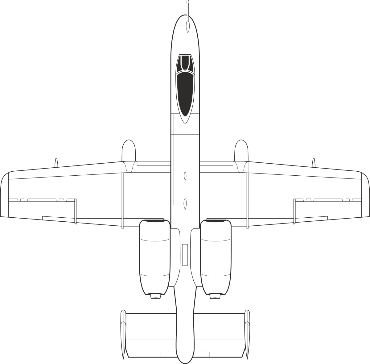 Plane Clipart Illustration: Versatile SVG Aerial Imagery