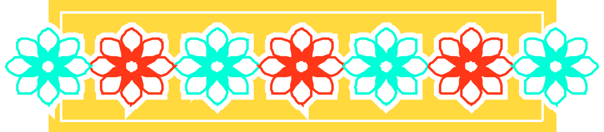 Colorful Flower Box Clipart - Vibrant Borders and Bars Design