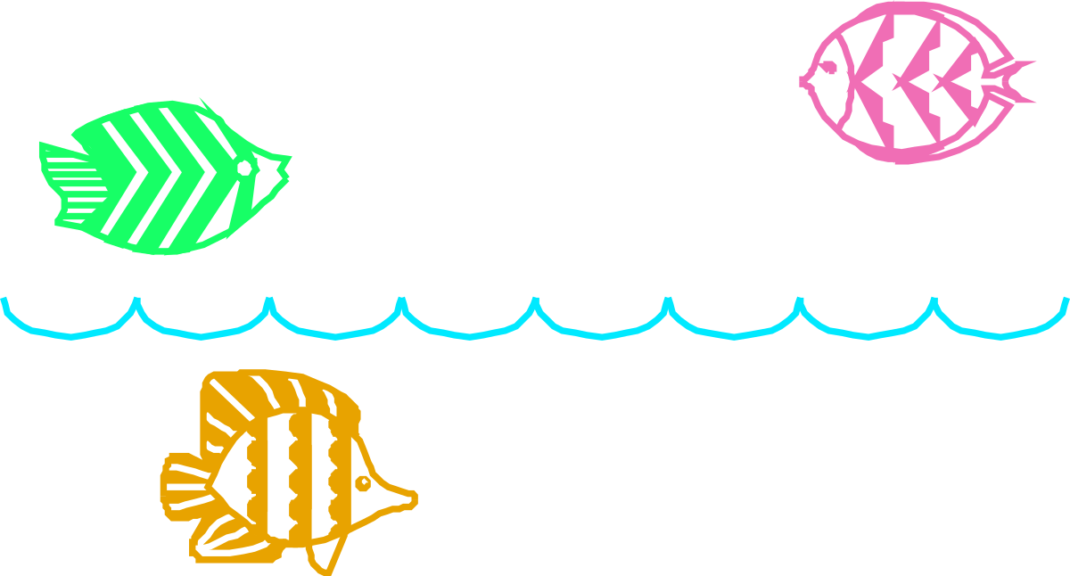Vibrant Fish Clipart: Colorful Underwater Creatures