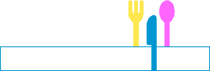 Fork and Knife Clipart: Elegant Borders and Bars Design