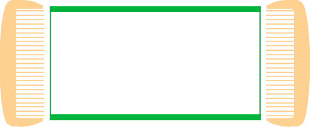 Green and Black Frame with White Border Clipart - Stylish Borders for Design