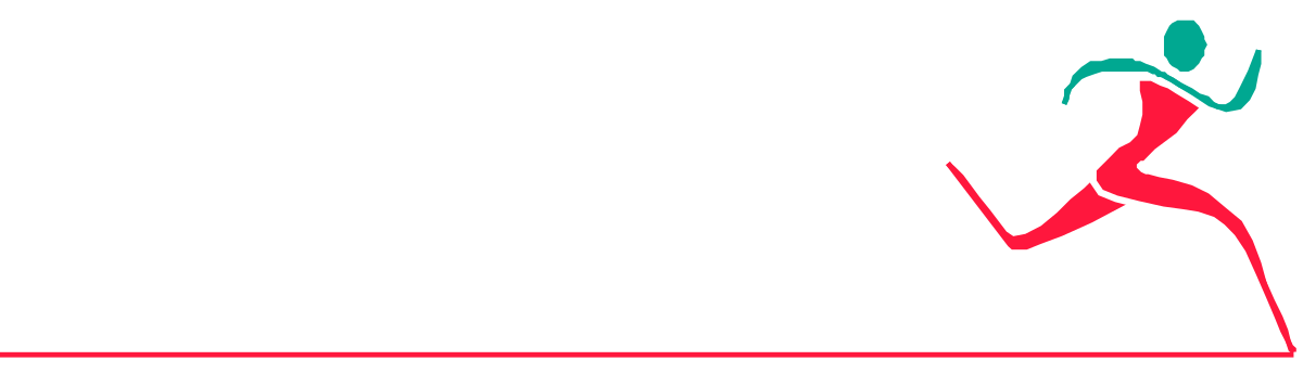 Women's Marathon Logo Clipart - Borders and Bars Design