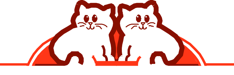 Dogs Sitting at a Table: Adorable Clipart of Two Dogs Looking at the Camera